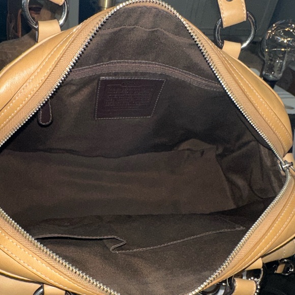 COACH Chelsea Turnlock Satchel w/Removable Shoulder Strap in Tan, COA Included! - Picture 14 of 16